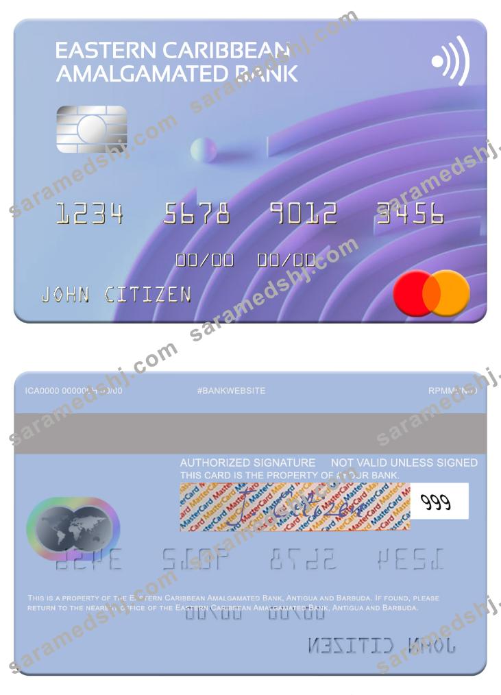 Antigua and Barbuda Eastern Caribbean Amalgamated Bank mastercard
